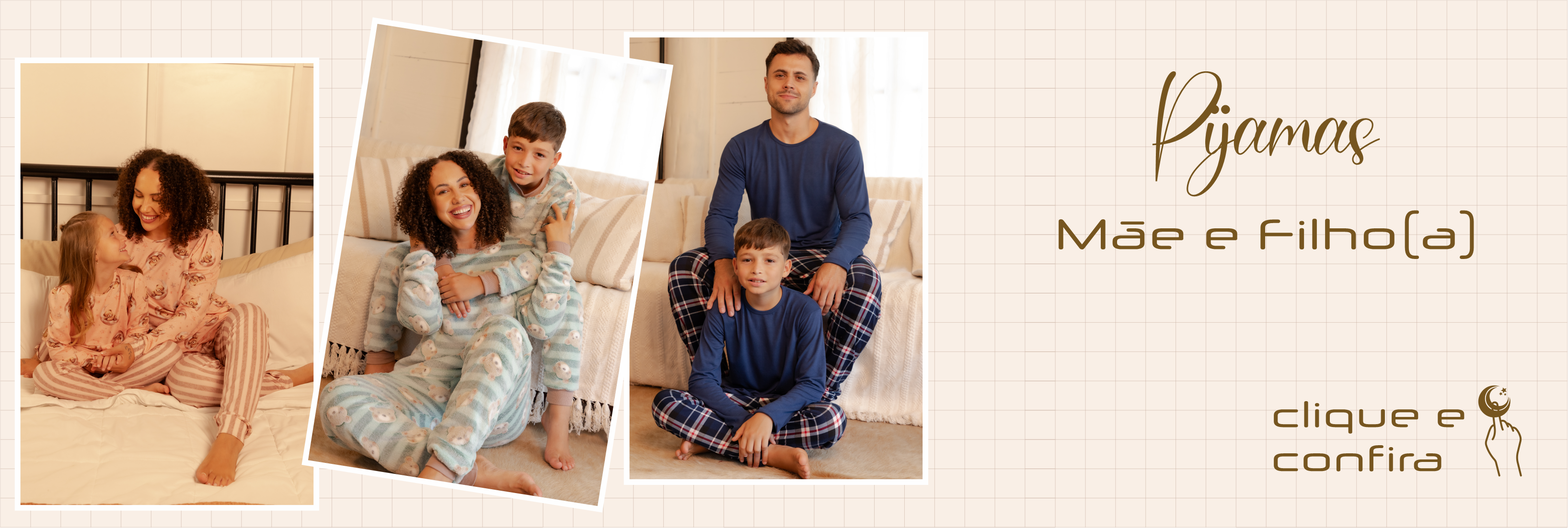 Pijamas mãe e filha