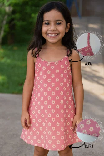 Camisola Infantil alça Liganete Fru Fru