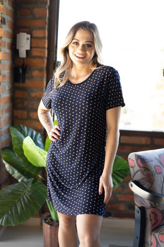 Camisola Manga Curta Estampada Liganete XGG