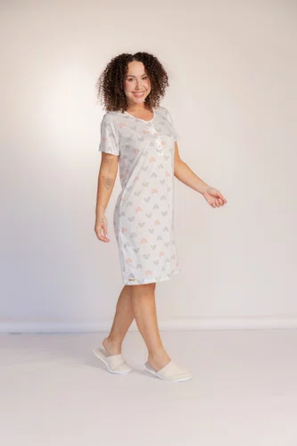 Camisola Manga curta Semi Aberta Pv estampada do P ao GG
