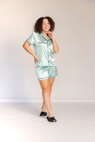 Pijama Americano Cetim Feminino