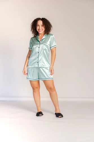 Pijama Americano Cetim Feminino Tamanho do P ao GG