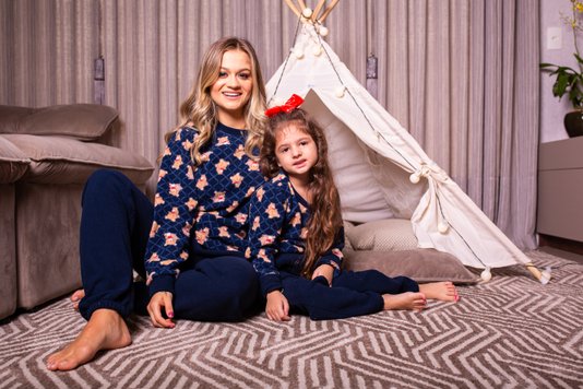 Pijama Blusa Estampada Feminino Pettenati Soft Juvenil
