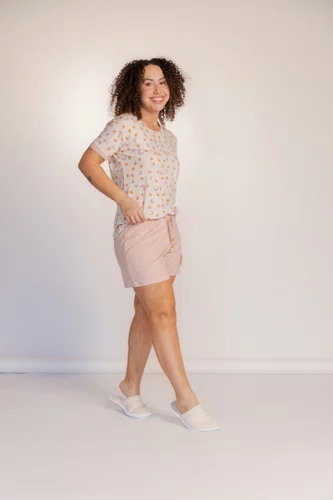 Pijama Feminino Compose manga curta