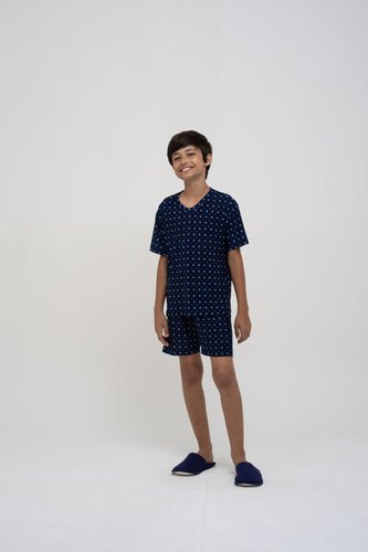 Pijama Blusa Manga Curta Masculino Liganete Juvenil