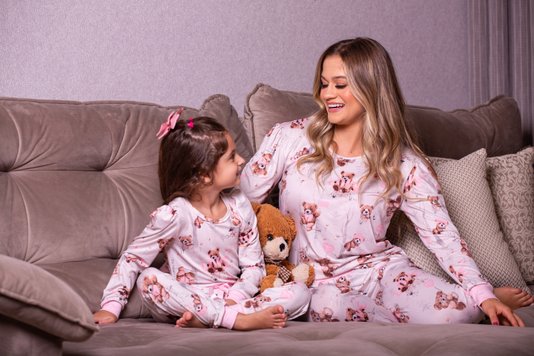 Pijama Blusa Manga Fofa Dreans Juvenil Feminino Suede