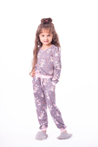 Pijama Blusa Manga Fofa Dreans Juvenil Feminino Suede