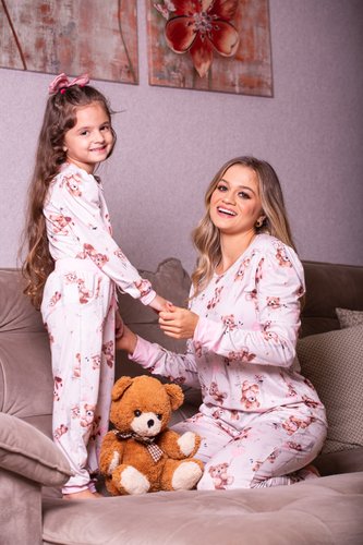 Pijama Blusa Manga Fofa Dreans Juvenil Feminino Suede