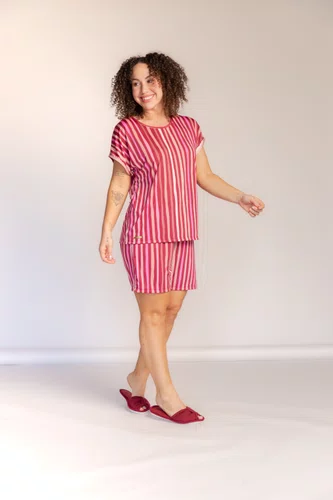 Pijama Manga Japonesa curta Feminino Liganete