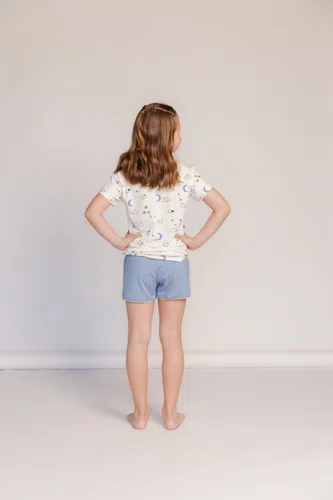 Pijama manga curta  infantil menina  Família Dog Visco Lycra