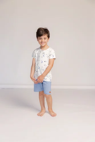 Pijama infantil manga curta menino