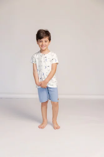Pijama infantil manga curta menino