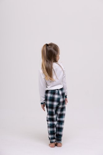 Pijama Feminino Infantil Familia Xadrez Suede tamanho do 2 ao 10