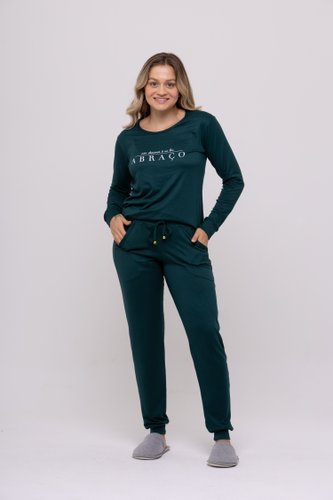 Pijama Feminino Suede