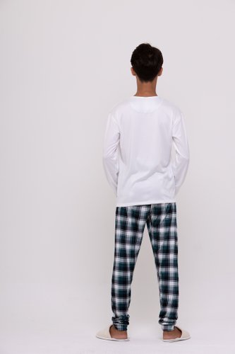 Pijama Masculino juvenil Xadrez tamanho do 12 ao 20