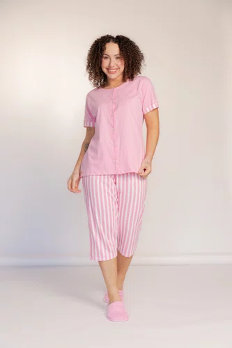 Pijama Aberto Pescador AlgodãoTamanho do P ao GG