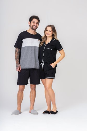 Pijama Blusa Aberta Americano Poliviscose Plus Size