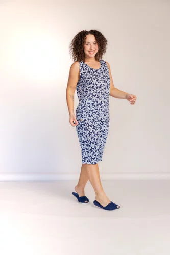Pijama Estampado Regatão e Bermua Pescador Liganete XGG