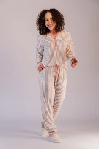 Pijama Feminino 100% Algodão Facilita amamentação do P ao GG
