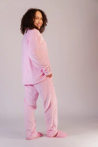 Pijama Feminino aberto Fleece DO P ao GG