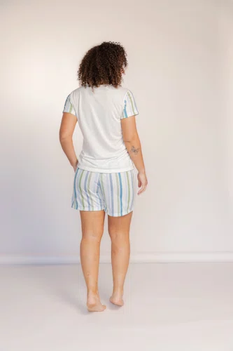 Pijama Feminino Curto Sortido tamanho do P ao GG Opção Familia