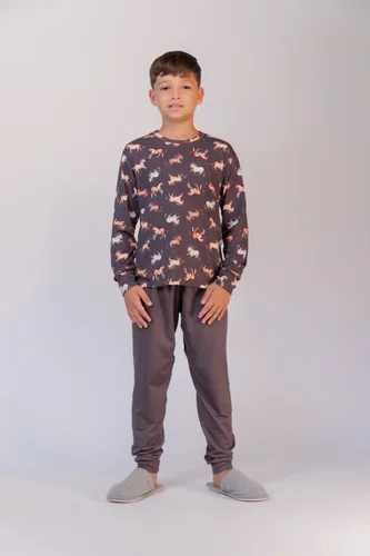 Pijama Feminino estampa de cavalo malha Dreams P ao GG