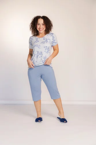 Pijama feminino estampado pescador
