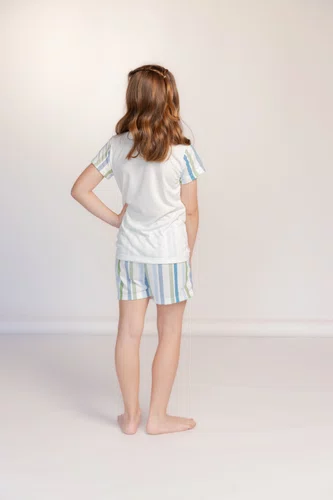 Pijama feminino Manga curta Sortido Tamanho 2 ao 10 Opção Familia