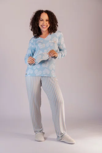 Pijama Feminino Manga Longa Dreams  do P ao GG