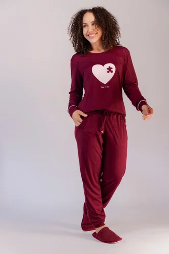 Pijama Feminino Suede Casal do tamanho P ao GG