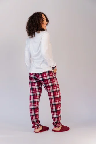 Pijama Feminino Suede Estampa Caramelo