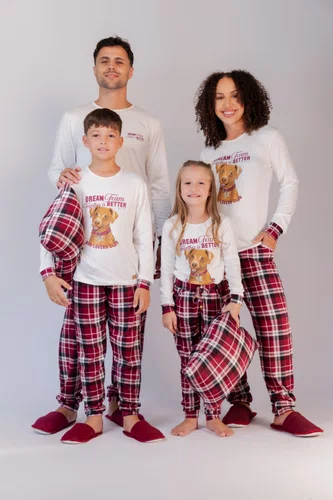 Pijama Feminino Suede Estampa Caramelo