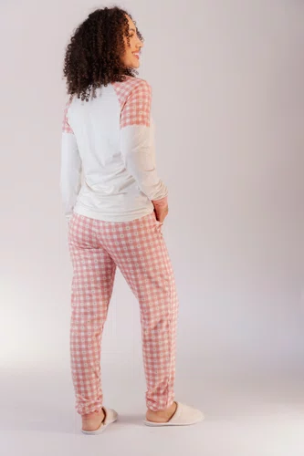 Pijama Feminino Visco Lycra facilita a amamentação do P ao GG