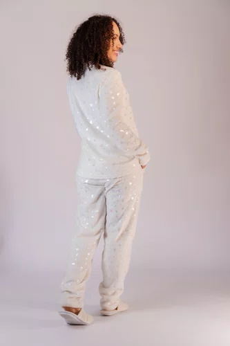 Pijama Fleece com Foil feminino do P ao GG