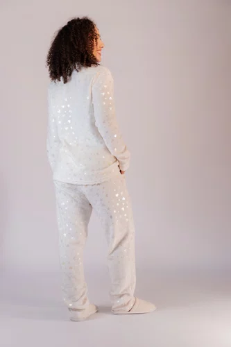 Pijama Fleece com Foil feminino do P ao GG