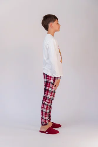 Pijama Infantil masculino Suede Estampa Caramelo 2 ao 10