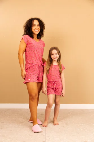 Pijama Juvenil Short Babado Fru-Fru Liganete 12/14/16.