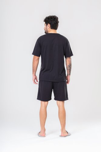 Pijama Masculino Bermuda com Bolso Poliviscose