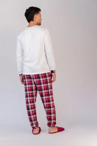 Pijama Masculino Juvenil  Suede Estampa Caramelo no 12 e 14 e escrita Dream Team together is better no 16 e 18