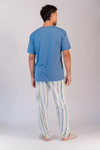 Pijama Masculino manga curta e calça PV do P ao GG