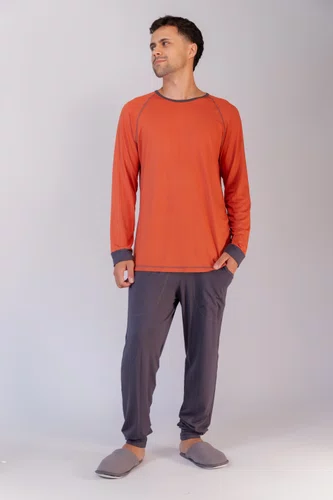 Pijama Masculino  Costura com Trama Visco Lycra do P ao GG