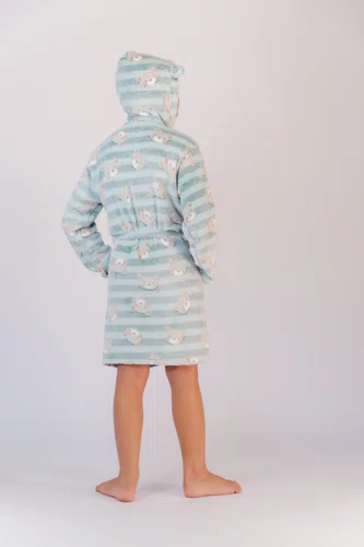 Robe Fleece infantil Com Capuz G ao XGG