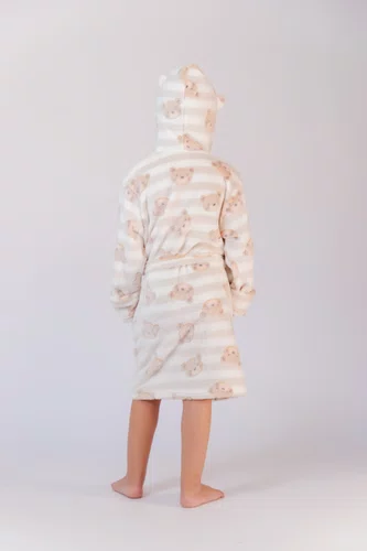 Robe Fleece infantil Com Capuz G ao XGG
