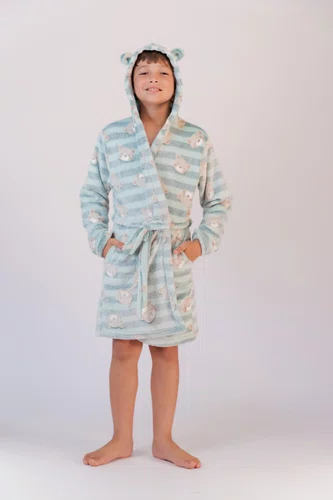 Robe Fleece infantil Com Capuz G ao XGG
