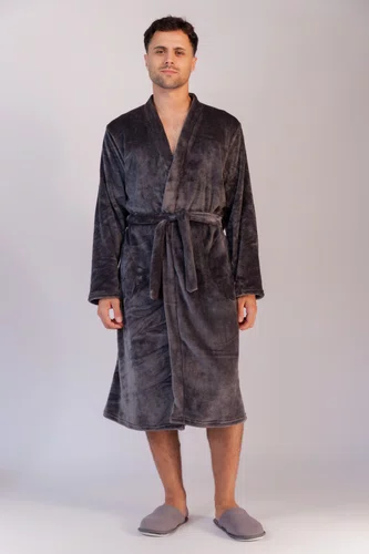 Roupão Masculino Fleece Liso do P ao GG