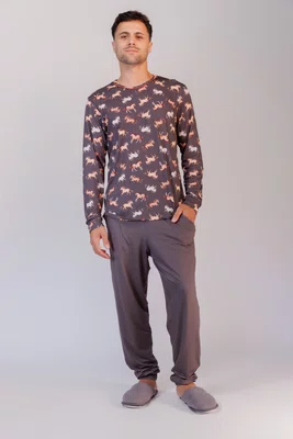 Pijama masculino Estampa cavalo P ao GG malha Dreams