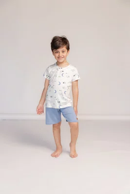 Pijama infantil manga curta menino