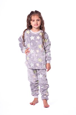 Pijama Estampa Brilha Escuro Feminino Juvenil Fleece