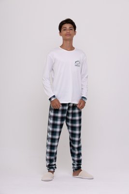 Pijama Masculino juvenil Xadrez tamanho do 12 ao 20