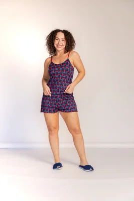 Short Doll Alça com regulagem Suede